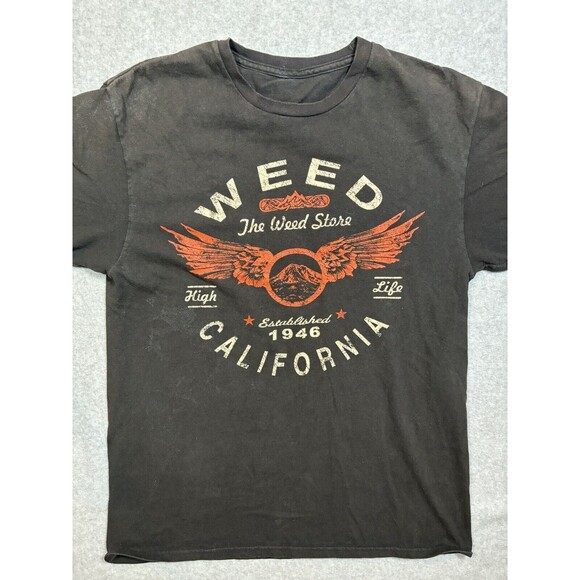 The Weed Store T Shirt Size Small black Graphic Print Stoner - Picture 3 of 6